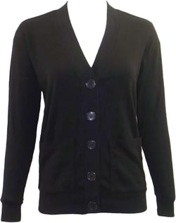 Hard Tail Women's Relaxed Fit Cotton Cardigan (Style T-241) X-Small Black