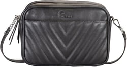 Genuine Leather Crossbody Bags for Women w/2 Zipper Compartments to Keep Essentials Organized M