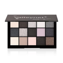 Smokey Black Eyeshadow Palette - Matte Gray Silver Brown Eye Shadow Palette,Ultra-Blendable, Pigmented, and Long-Lasting Neutral Nudes Naked Taupe Eye Makeup for Older Women (15 Colors)