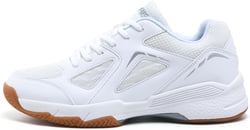 Women's Pickleball Shoes - AMZ-P601, Non-Slip, Cushioning, Anti-Torque, Breathable Court Shoes 7.5 P601 White