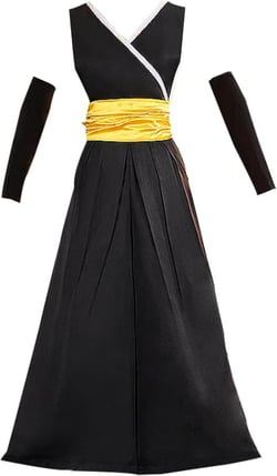 Anime Womens Cosplay Soi Fon Costume Yoruichi Shihouin Dress Soifon Halloween Kimono Black Medium