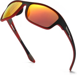 ANRRI Sports Polarized Sunglasses for Men Fishing Cycling Running Golf Motorcycle Tac Glasses Driving shades Orange