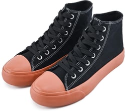 sharllen Men's High Top Canvas Sneakers Classic Casual Lace Up Canvas Shoes Comfortable Fashion Walking Shoes for Men