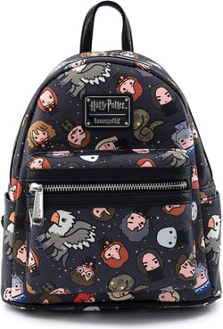 Loungefly Harry Potter Characters All Over Print Womens Double Strap Shoulder Bag Purse