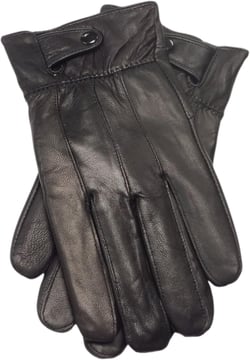 REED Men's Genuine Leather Warm Lined Driving Gloves - Touchscreen Texting Compatible XX-Large Black
