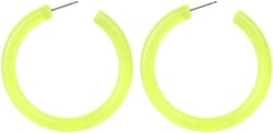 80s Earrings Accessories for Women Retro Colored Neon Hoop Earrings for Women Green Big Hoop Earrings for Halloween 80s Party Neon Costume Accessories