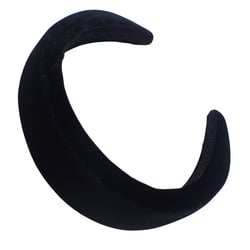 Topkids Accessories Velvet Padded Alice Headband Hairband Hair Band Head Band Women Girls 90s 80s 70s 60s Wedding Hen Party Bridal Festival Adult Wonderland Thick Wide (5cm Black)