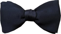 Made in Italy Men's Solid Self Bow Tie for Wedding Suit Tuxedo,Silk