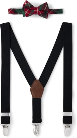 Gymboree Boys' and Toddler 2-Piece Bow Tie and Suspenders Set