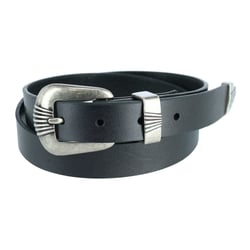 Wrangler Women's 3 Piece Belt with Veg Tanned Leather