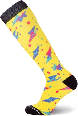 Wool Ski Socks for Men and Women – Fun Designs – Warm Midweight Skiing Snowboarding