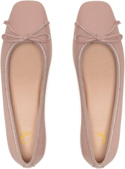 SHODENSE Women Flats Shoes Bow Square Closed Toe Ballet Flats Slip On Metallic Flat Shoe Matte Patent Leather Snakeskin Low Hidden Wedge Heel Office Work Shoes Driving Flats Church Club Fall 4-11 M US 9.5 Matte Light Pink