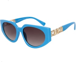 Vintage Cateye Sunglasses for Women Thick Frame Trendy Stylish Sun Shades Perfect for Outdoor Occasions Blue