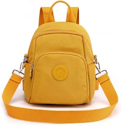 Kawaii Mini Backpack Aesthetic Backpack Cute Small Backpack Japanese Small Backpack Women Simple Small Wallet (Yellow)