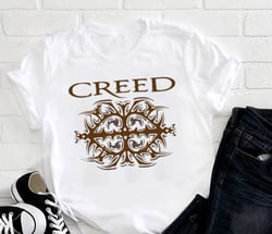 Gildan Vintage Creed Band Logo T-Shirt, Creed Band Fan Gift Shirt, Creed 2024 Tour Unisex Shirt, Rock Band Creed Graphic Shirt, Creed Band Merch