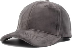 Women's Winter Fall Classic Style Velvet Baseball Cap 6 Panel Fashionable Adjustable Sports Hat for Women