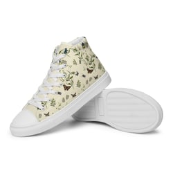 Women’s high top canvas shoes Wildlife/Apricot White Tongue