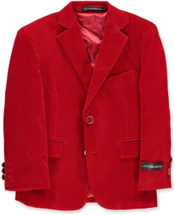 Kids World Boys' Velvet Blazer - red, 7