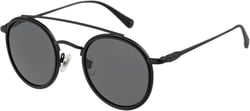 O'NEILL CARILLO Men's and Women's Polarized Round Sunglasses, 50 mm, UV400 Protection Matte Black
