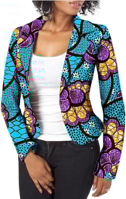 African Women Jacket Coat Wax print Top Dashiki Casual Ankara Clothing Traditional Clothes