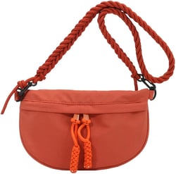 Small Purses for Women Cute Canvas Shoulder Crossbody Bag Casual Chest Bag Handbag Lightweight Dumpling Phone Satchel Orange