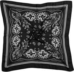 Satin Head Scarf, Like Silk Square Scarf Sleeping Hair Wrapping Bandana Head Scarf Neck Scarf for Women Girls (27.5 In, Black)