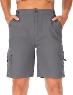Women's Hiking Cargo Shorts Quick Dry UPF50+ Waterproof Lightweight Pants for Women Fishing Travel with Pockets