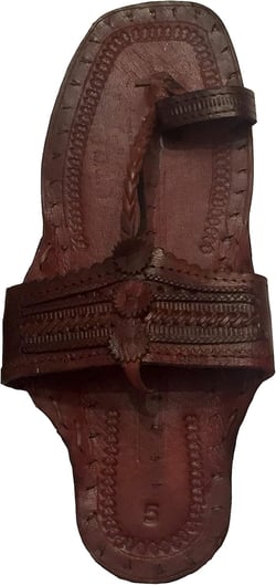 Hippie Water Buffalo Jesus Sandals 100% Leather (Dark Brown men's size 9 / women's size 11)