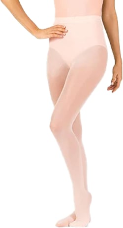 Theatricals Adult Convertible Tight Pantyhose: Smooth Waistband for Comfort Small Ballet Pink