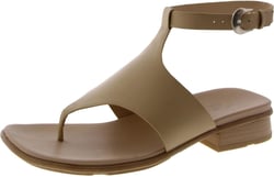 Naturalizer Women's Beck Ankle Straps Heeled Sandal 7.5 Coastal Tan Leather