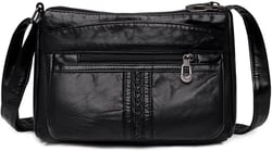 NOTAG Women Shoulder Bags Multipockets Crossbody Purses Travel Messenger Bags Casual Purses and Handbags Black