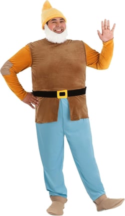 Men's Plus Size Happy Dwarf Costume Disney's Snow White 4X