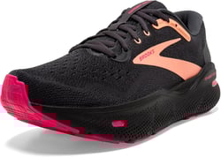 Brooks Women’s Ghost Max Cushion Neutral Running & Walking Shoe 9.5 Black/Papaya/Raspberry