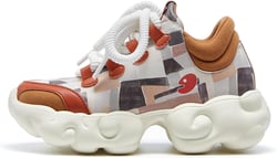 UIN Women's Platform Fashion Sneakers Chunky Walking Art Travel Shoes Cloud Series 9.5 Cloud Iii-aged Wine Cellar