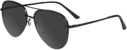 TIJN Sunglasses Polarized Aviator Sunglasses UV400 Protection Sunglasses for Women Men 01.black Frame / Dark Grey Lens 60 Millimeters