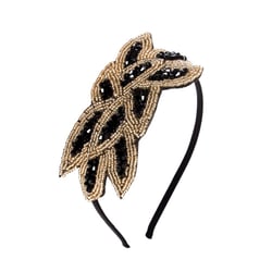 Erioctry 1 Pc Art Deco Headpiece Handmade Bling Rhinestone Flapper Headband Retro 1920s Vintage Party Hair Hoops Hair Accessory for Women Girls Costume Cosplay