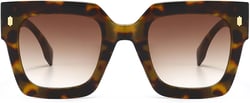 ADE WU Trendy Oversized Sunglasses Womens Ladies Designer Big Large Chunky Square Sun Glasses UV400 Tortoise Shell