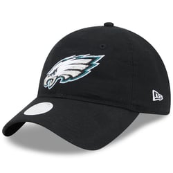 Women's New Era  Black Philadelphia Eagles  Main Core Classic 2.0 9TWENTY Adjustable Hat