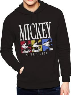 Disney, Mens Graphic Hoodie Sweatshirt, 3 Mickeys, Sizes S-3XL