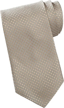 Averill's Sharper Uniforms Women's Server Circles Dots Silk Tie and Ladies Loop Ascot One Size Safari
