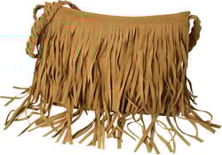 Hippie Suede Fringe Tassel Crossbody Bag for Women western Hobo Shoulder Bag Vintage Messenger Bag
