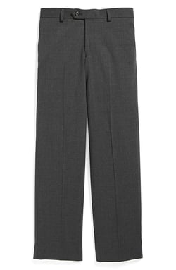 Tallia Orange Tallia Boy's 4-22 Wool Blend Flat Front Dress Pant - Regular & Husky Sizes 22 Regular, Grey