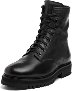 Thursday Boot Company Women's Lace up Leather Combat Boots 10 Black