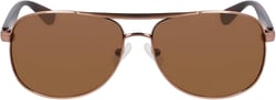 Nautica Men's N2245s Pilot Sunglasses Brown 63 Millimeters