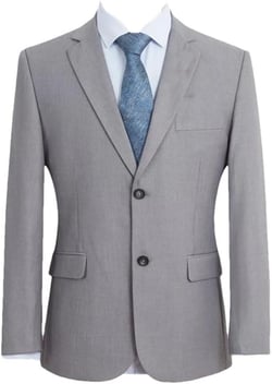 Men's Oversized Business Casual Spring Wedding Suit Jacket XX-Large Light Gray