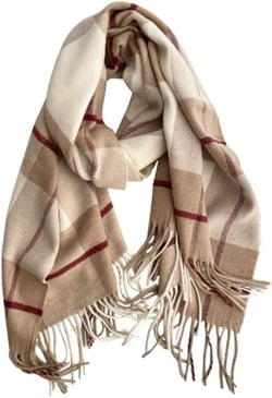 Wraps Wool Blend Scarf Luxury Plaid Stripe Thicken Winter Warm Women Scarfs Long Female Male Scarves Tassel Shawl 200*68cm Khaki