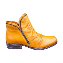 SBGMoSJ Leather Lace Up Ankle Boots for Women Low Heel Womens Ankle Booties Wide Width Ankle Boots for Women Size 9.5 Wide Brown Flat Ankle Boots for Women Women Black Ankle Boots Flat 11 Wide Yellow #2
